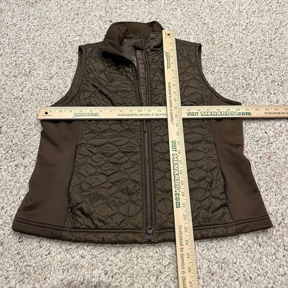 LL Bean Thinsulate Quilted Brown Vest Sz L Fall Outdoor Gorpcore Hiking - Picture 3 of 8